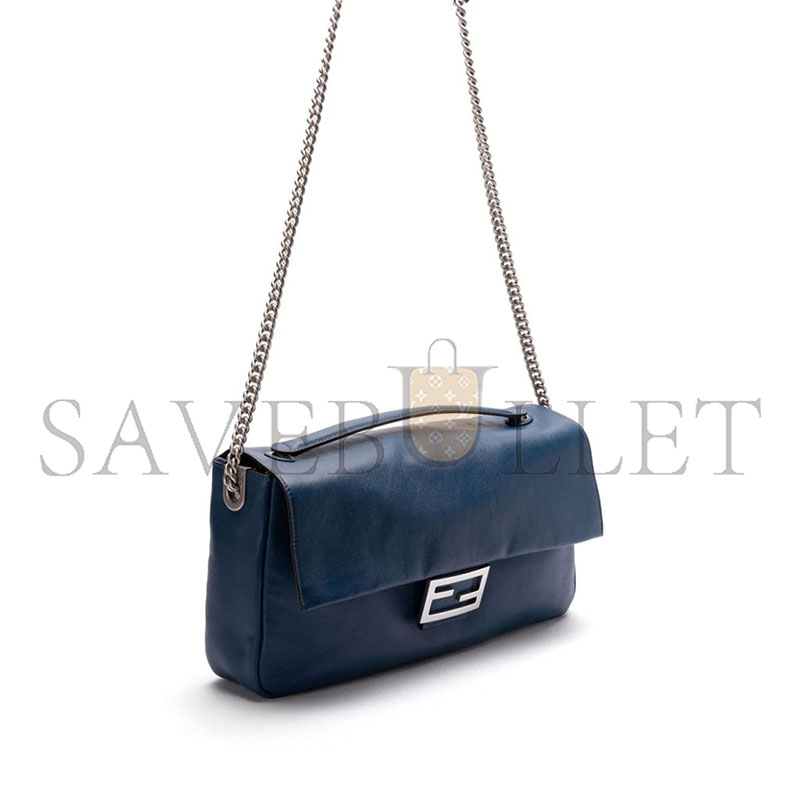 FENDI BAGUETTE CHAIN LARGE LEATHER SHOULDER BAG  (40*18.5*7cm)